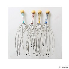 태극 철사 두피 마사지기 안마기계 수동안마, 1개