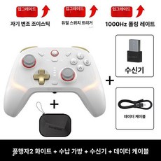 스위치 트리거 폴링 스위치컨트롤러 무선컨트롤러, 1개, 풍행자2 화이트 + 핸들 가방