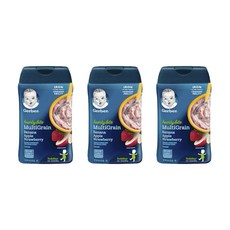 嘉寶Gerber 有機嬰兒多穀燕麥糊227g, 香蕉+蘋果+草莓, 227克, 3個
