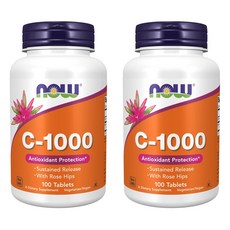 NOW Foods C-1000 錠片, 2個