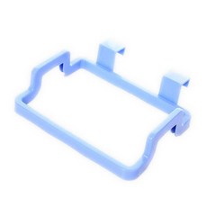 門背式垃圾袋架子 櫥櫃門後掛架 抹布收納掛鈎 垃圾袋掛勾 門櫃毛巾架【GD392】, 1個