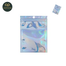 [유다름] 반투명지퍼백 포장봉투 포장용지퍼백 걸이형 홀로그램 지퍼백 10x15cm