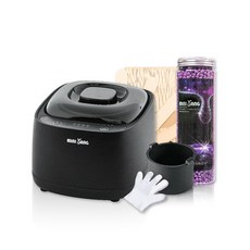 MINI YANG 低痛感星空熱蠟除毛基礎套組 (極墨熱蠟機+幽靜紫蠟豆+木棒), 400g, 1個