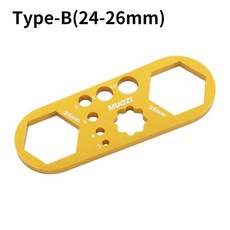Suntour XCM XCR XCT RST ROCKSHOX 에어 서스펜션 포크 자전거 탑 캡 제거 설치 도구 용 MUQZI MTB 렌치, 24-26mm Gold, 1개