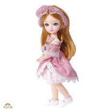 31CM 可愛仿真洋娃娃 芭比娃娃 可動人偶 公主玩具 兒童節禮物, 1個, 31cm娃娃 D套裝