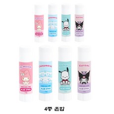 산리오 투명 고체풀 세트, 8개, 15g