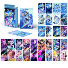 케이팝데몬헌터스 홀로그램 카드 호랑이 더피 수집용 사진 레이저양면 LOMO 카드 하트 카 9707944-08014, 1개