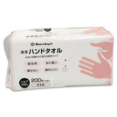 Smart Angel 純淨纖柔擦手紙巾 (200抽), 200枚入, 1包
