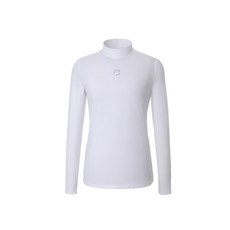 챌린저 여성 아크씨 모크넥 골프 이너티셔츠 화이트