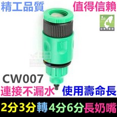 水博士CW007短奶嘴 母乳實感奶嘴 3分毛管接頭 快速替換 精工品質, 1個