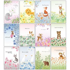 마음담아 일러스트 엽서 모음 120장 1세트, 동화속동물 120장