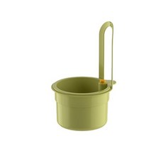 퓨어바로 다용도 음식물 원터치 거름망 거치대 2color, 그린, 1개