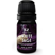 11367208 에센셜 오일 테라피 숙면 수면 Sz Essentials 화이트 세이지 살비아 아피아나 100% 순수 원액 영적 클렌징 보호 및 의식용 스머징 대체품 위칸 푸두, 11367208 에센셜 오일 테라피 숙면 수면 Sz E