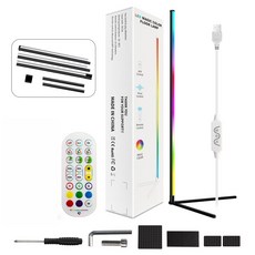 炫彩 RGB立燈 led音樂律動 節奏燈 拾音燈 電競燈 裝飾燈 交換禮物, 落地牆角燈_120公分