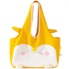 아티펫 반려동물 귀여운 원숄더 얼굴개방 숄더백, 옐로우, 1개