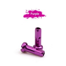 산악 자전거 부식 방지 알루미늄 스포크 캡 니플 휠 사이클링, 색상: 2. Purple