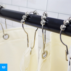 힘찬쇼핑_ 구슬 커튼 고리 부드러운 커튼봉링 커튼부자재 커튼설치 커튼링 구슬이 커튼을 부드럽게 이동, 1개