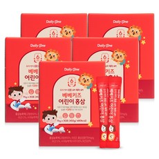 데일리원 베베키즈 어린이 홍삼 15g 30포, 5개, 450g