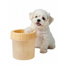 소민펫 발바닥 세척컵 발 세척기, 1개, 옐로우