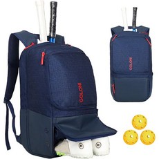 피클볼 가방 스쿼시 골로니 4~10개의 패들을 수납할 수 있는 대형 백팩 여성 남성용 2개의 패들 라켓과 단열 및 통풍이 가능한 신발 수납 공간이 야구 체육관 여성용 선물 18, 1개