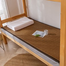 可折疊藤席 學生單人涼蓆 宿舍上下鋪適用, 餅乾花
