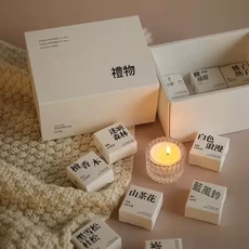 走馬觀旋轉蠟燭臺 藝術擺件, 補充裝・香薰蠟燭 12 支