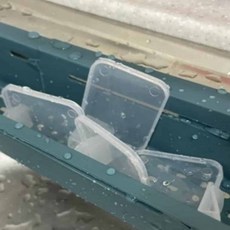 약통정리 냉장고정리용품 수납함칸막이 냉장고칸막이 냉장고 칸막이 분할클립 4P, 1개