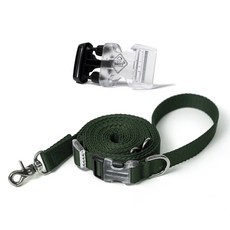 아띠지기 반려동물 길이조절 핸즈프리 멀티 리드줄, 올리브, 1개
