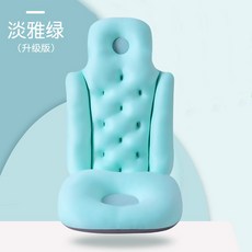 히노끼탕 쿠션 의자 찜질 B.캔디파우더마사지쿠션 욕조 반신욕 등받이 방석, 파스텔 그린 [업그레이드 마사지 모델], 상세페이지 참고