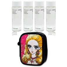 이니스프리 애플씨드 립앤아이 메이크업 리무버 (4개)+(키스미 파우치 증정), 4개, 100ml