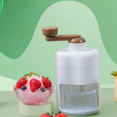 수동 빙수기 간편 휴대용 가정용 미니 빙수기 눈꽃 얼음 만들기 기계 제빙기 제조기 용품 수제 여름 간식, 본품+얼음틀set