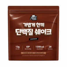 자니웨이 가볍게한끼 식사대용 프로틴 단백질쉐이크 초코우유맛, 1kg, 1개