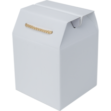 주호팩 끈손잡이 다용도 선물상자 04-0 (124x124x140), 화이트, 1개