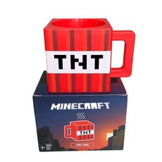 Minecraft 麥塊 我的世界周邊杯子 苦力怕 終界使者 TNT 史蒂夫 小豬 塑膠水杯, 1個, TNT(塑膠)