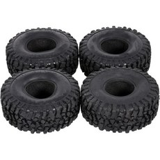 Axial SCX10 90046 AXI03007 호환 트럭 TRX4 TF2 D90용 4개 120mm 19인치 고무 타이어 휠 110 RC 암석 크롤러