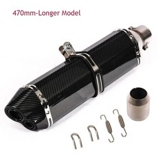 51 탈출 모토 튜브 오토바이 배기 머플러, Type F with sti er, 1개, Type F with sti er