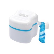 來而康 護立康 Fullicon 假牙清潔盒 PC002 收納盒 假牙護理 浸泡 瀝水 牙套盒, 2個, 2入, 單一色系