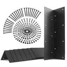 Harvards Chrome High Garden Bed Corner Brackets Set of 8 with Screws for 50.8cm-61cm (20-24in) Bed, Harvards Chrome High Garden Be