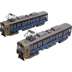 10496086 열차 기관차 모형 기차 철도 컬렉션 철코레 경한 전차 오쓰선 600형 4차 차량 비에이산·비와호 산과 물과 빛의 회랑 2량 세트 디오라마 용품 322221, 10496086 열차 기관차 모형 기차 철도 컬렉션 철