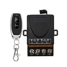 AC 220V 30A 1CH 433MHZ 무선 원격 제어 스위치 RF 릴레이 수신기 끄기/전기 어플라이언스 램프의 송신기 on, 검은색, 1개