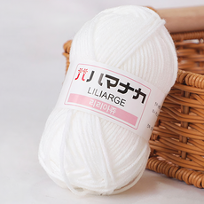 털실나라 리리아쥬 25g 10+1 털실 인형실 소품실 뜨개실, 20 화이트, 1개