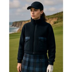 핫플 SALE 맥케이슨 여성 해리스 트위드 플리스 자켓 네이비 MDW3JP609NVY 1022934, Navy/090 1022934