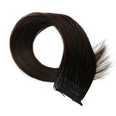 프리티레이디 인모 붙임머리 스킬땋기 18인치 100가닥 반팩 헤어피스 숱보충 헤어연장 헤어재료, #1B, 1개