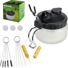 조이베스트 다목적 에어브러시 청소 냄비 세척 키트 바늘 5개 + 나일론 브러시 노즐 페인트 먼지 제거용 수리 도구 1개 포함, KIT B