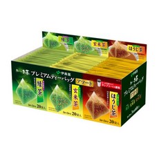 이토엔 오이오차 프리미엄 녹차 현미차 호지차 60개입, 1개, 1.8g