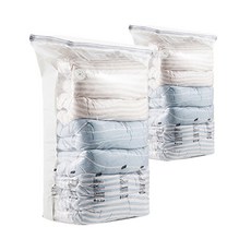 이지유 맨손 8초 압축팩 청소기없이 여행용 진공팩 이불 옷 정리, 1개, 2개입