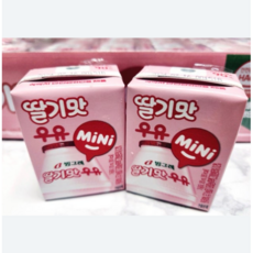 빙그레 딸기맛우유 미니, 120ml, 48개