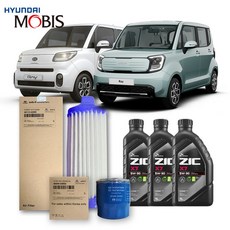 더뉴 레이 (23년식 이후) 1.0 가솔린 순정필터+지크오일 5W30 3종, 1개