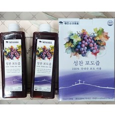 태현 더 진한 성찬 포도즙 500ml 국내산100%완숙포도 NFC착즙, 2개