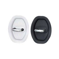 미즈코스 자동차 도어 쿠션 차량 충격 흡수 문쾅 방지 실리콘 커버 가드, 1세트, 블랙4p+화이트4p